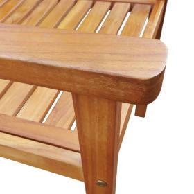 vidaXL Garden Chairs 2 pcs Solid Acacia Wood Brown