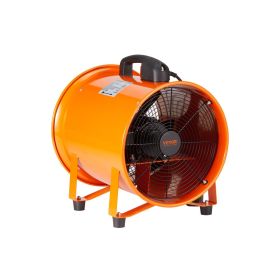 VEVOR Portable Ventilator, 8 inch Heavy Duty Cylinder Fan with 16.4ft Duct Hose, 195W Strong Shop Exhaust Blower 1070CFM