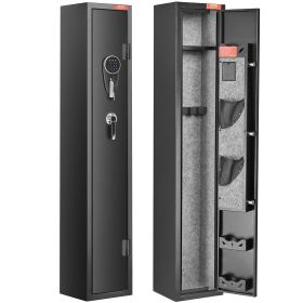 VEVOR 3 Rifles Gun Safe, Rifle Safe with Lock & Digital Keypad, Quick Access Gun Storage Cabinet with Removable Shelf, Pistol Rack