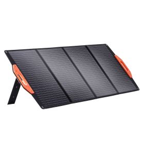 VEVOR Portable Monocrystalline Solar Panel, Monocrystallin120W Foldable e ETFE Solar Charger, 23% Efficiency Solar Panel with Type C, DC 18V